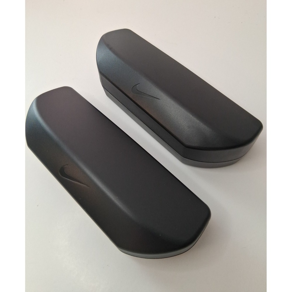 Lot of 2 Nike Hard Clamshell Case for Eyeglasses or Sunglasses Black Nice!